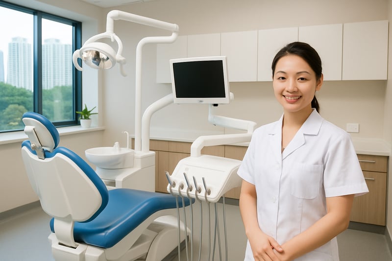 Modern dental clinic in Nanning, Guangxi, featuring advanced dental equipment and friendly staff.