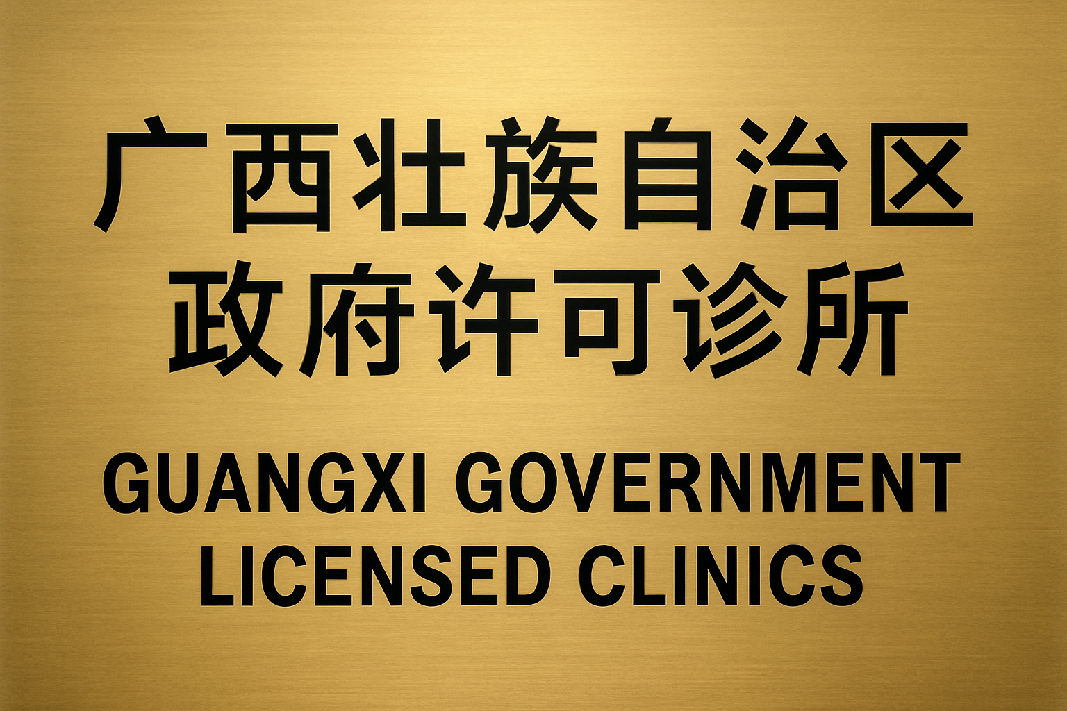Guangxi Government Licensed Clinics